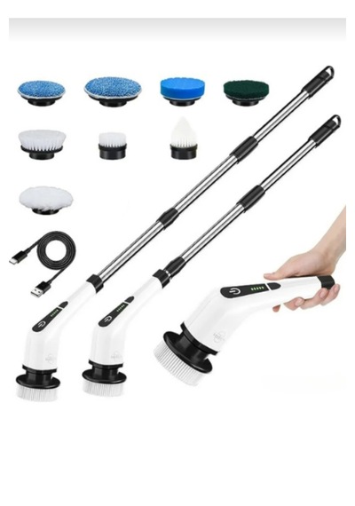 Safestore 9 İn 1 Elektrikli Temizleme Aleti Fırçası Elektrikli Sıkma Temizleme Scrubber 9 Farklı Başlık