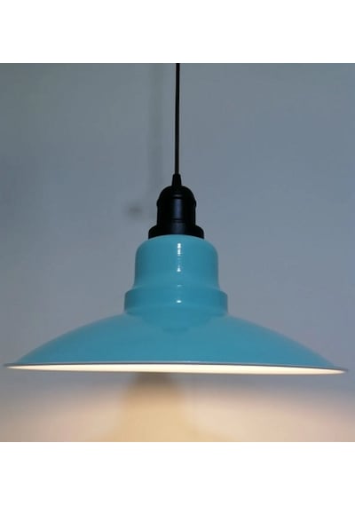 Riolight Retro,vintage,modern Turkuaz 1xe27 Duylu Tekli Metal Sar Turkuaz