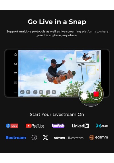 Tail Air Ndı Streaming Camera 4k, Aı Tracking Ptz Kamera, Akıllı Uygulamalı, Jest Kontrolü, Hdmı/usb-c/kablosuz Web
