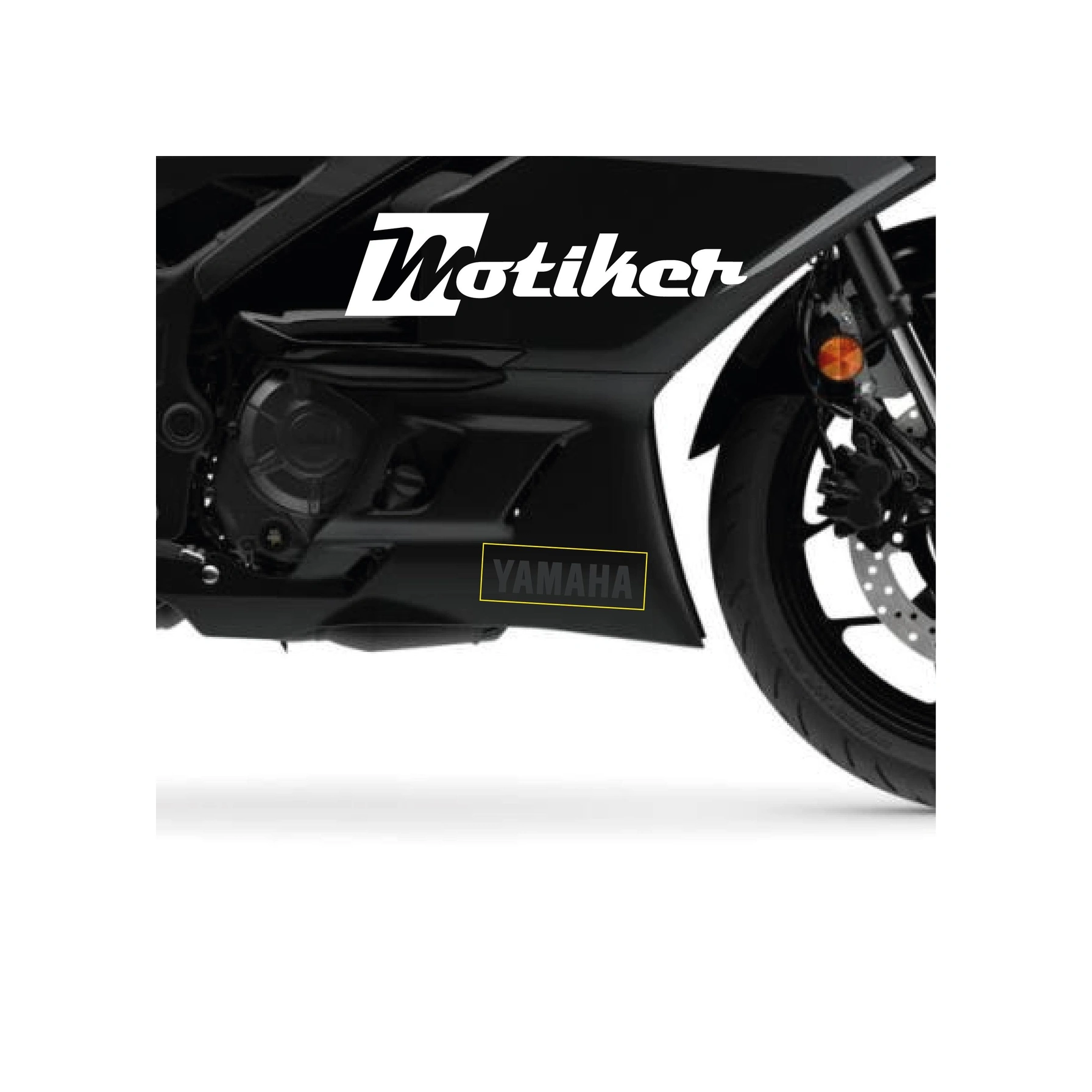 Yamaha Yzf-r25 2025 Alt Sakal Yamaha Metallic Grey Gloss Sticker Etiket Modeli
