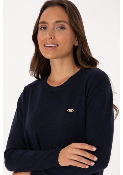 U.s Polo Assn U.s. Polo Assn. G082sz0tk-2226261 Comfort Kadın Triko Kazak Lacivert