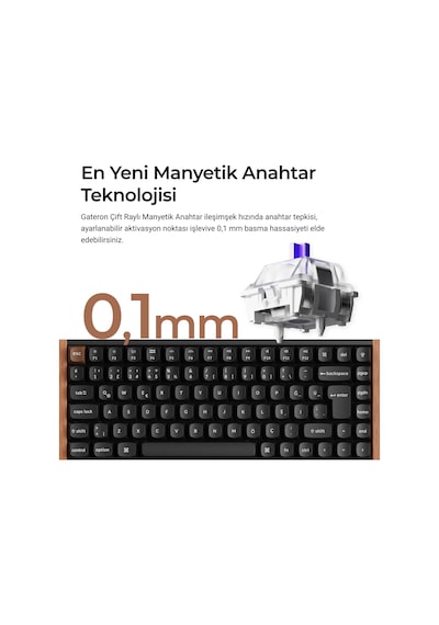 Keychron K2 He Special Edition Siyah %75 Gateron Magnetic Nebula
