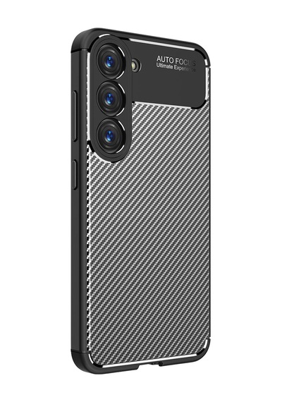 Samsung Galaxy Uyumlu S23 Plus Kılıf Negro Silikon Karbon Kamera Korumalı Nano Glass