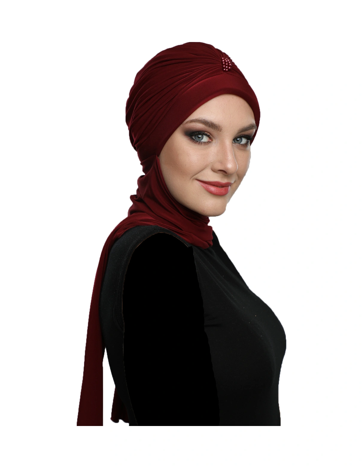 Elysianfidan Incili Atkılı El Işi Inci Işlemeli Bordo Hazır Türban Tesettür Bone Bordo Elysianfidan Incili Atkılı El Işi Inci Işlemeli Bordo Hazır Türban Tesettür Bone Bordo