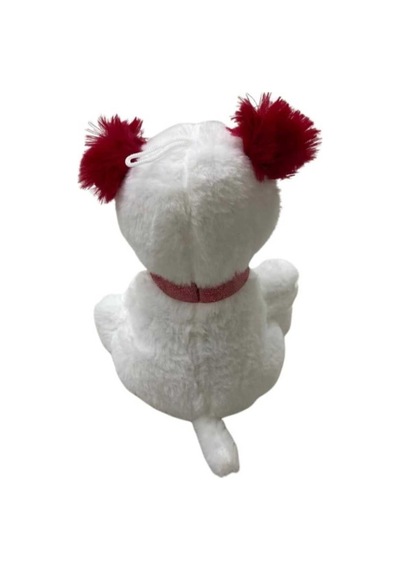 Sevimli Peluş Renkli Köpek 20 Cm Uyku Arkadaşı Hediyelik Kırmızı