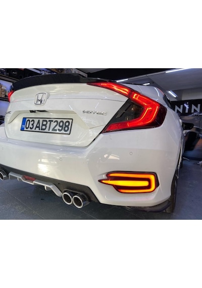 Honda Cıvıc Fc5 2016-2021 Uyumlu Arka Sıs E Dızayn