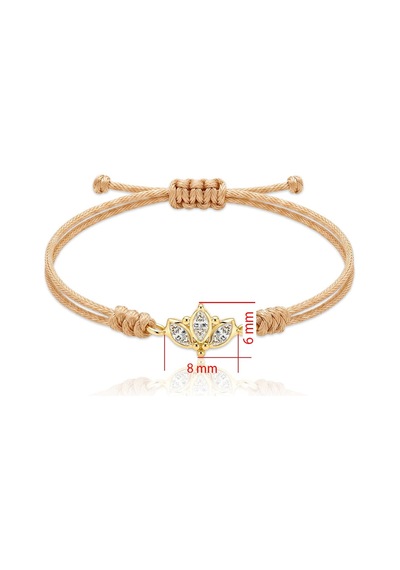 Lotus Reverie Altın Bileklik Sarı