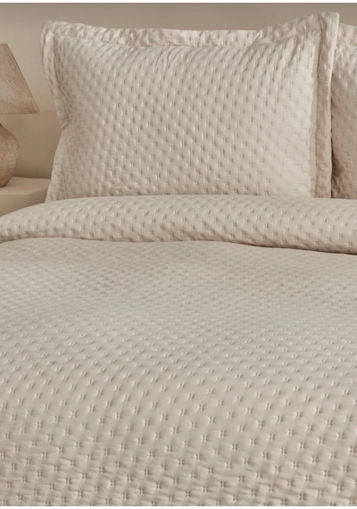 Karaca Home Breeze Soft Çift Kişilik Yatak Örtüsü Takımı Ekru Be