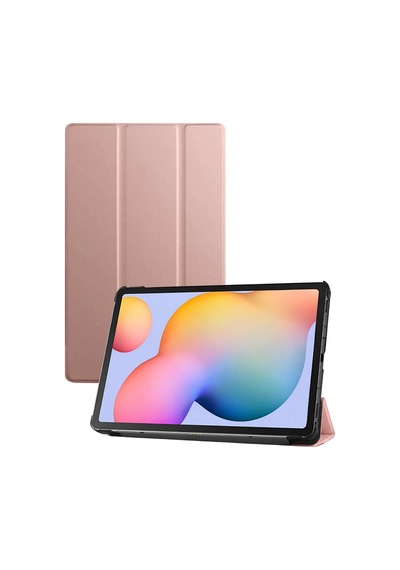 Uray Store Lenovo M10 Hd X505f Kılıf Tablet Smart Kılıf - Rose Gold Arka Kapak