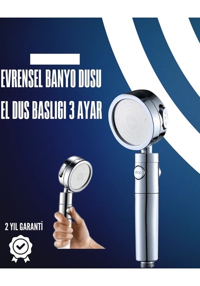 Hubrendy Tekno Dayanıklı Ve Ergonomik Tasarımlı Ayarlanabilir El Duş Başlığı Diğer