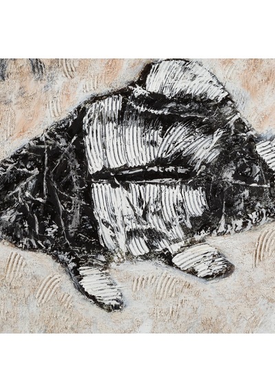 Fossıl Fısh Yağlıboya Tablo 100x100cm