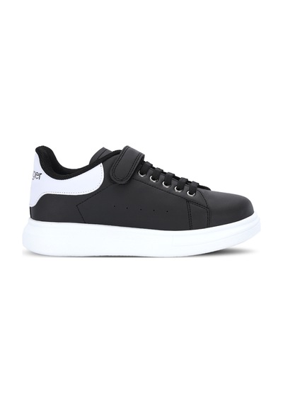 Slazenger Equal Cırt Cırtlı Siyah / Beyaz Günlük Spor Ayakkabısı Siyah - Beyaz