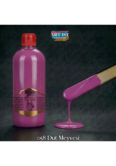 Multisurfaces Hibrit Akrilik Boyalar - 058 Dut Meyvesi Ahşap, Taş Tozu, Hobi, Dıy
