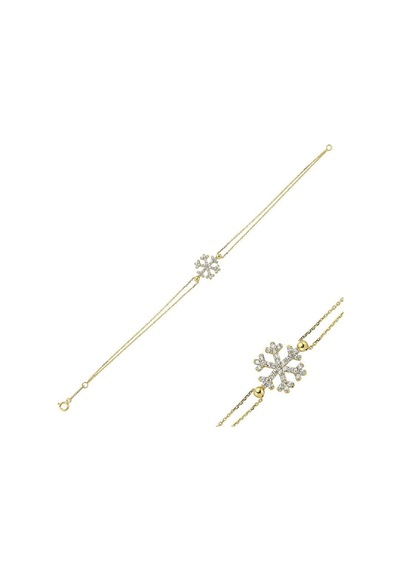 Sembolgold Altın Kar Tanesi Bileklik Sg-42 2105 Sarı Altın