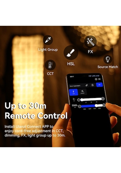 Ulanzi L074CNA1 120 W RGB V-Mount Video Işık