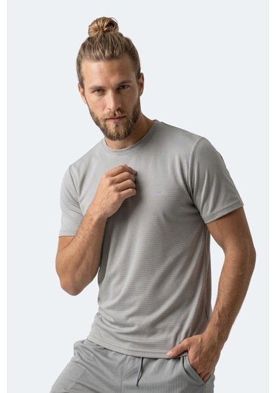 Slazenger Hıjack I Erkek Gri Tişört