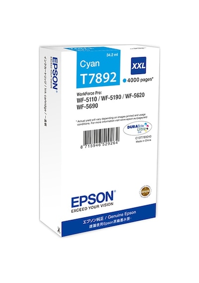 Epson T7892 Mavi Kartuş Wf 5110 / Wf 5190 / Wf 5620
