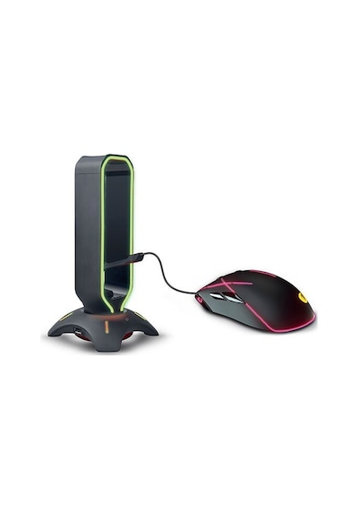 Rampage Rm-H66 Guard Kulaklık Için Stand Rgb Işıklı 2*Usb Port