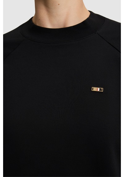 U.S. Polo Assn. Kadın Siyah Bisiklet Yaka Basic Sweatshirt 50328980-vr046
