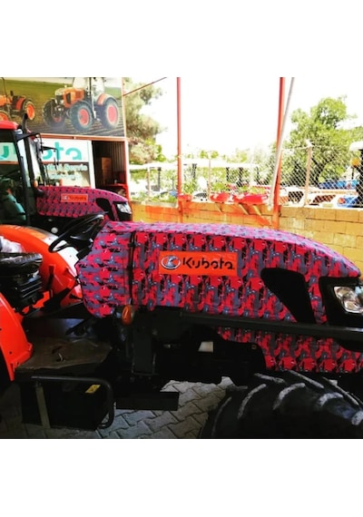 Kubota Mk 5000 Serisi Traktör Kaporta Branda Ve Koltuk Kılıfı Seti - Kaporta Kılıfı Ve Koltuk Kılıfı