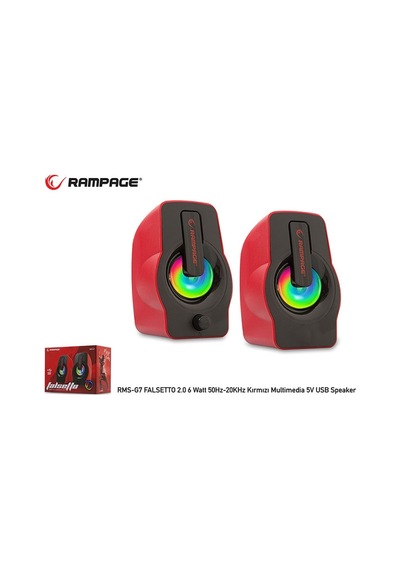 Rampage Rms-G7 Falsetto 2.0 6 Watt Kırmızı 5V Usb