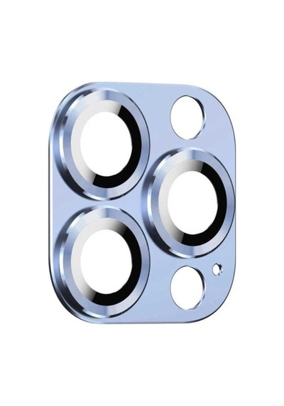 Apple Uyumlu iPhone 13 Pro Max Zore Cl-03 Kamera Lens Koruyucu Mavi Açık