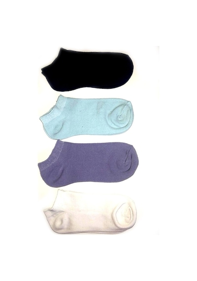 Ozzy Socks 4'Lü Pamuklu Renkli Kadın Patik-Std (436961202) Çok Renkli