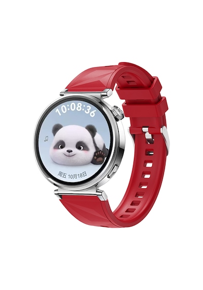 Huawei Watch Gt5 41mm Uyumlu Ardx Krd-129 Silikon Kordon Strap Kayış-kırmızı