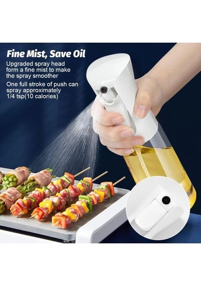 Lexroo 1 Adet Air Fryer Yağ Sprey Airfryer Için Yağdanlık Yağlık Sirke Zeytinyağ Püskürtücü Cam Çok Renkli