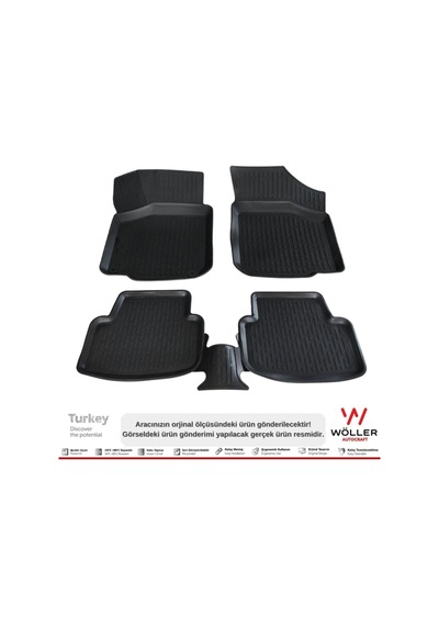 Volkswagen Bora Paspas 1999 2005 Arası 3d Havuzlu Paspas