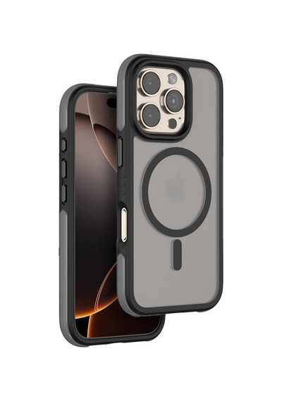 Venco Apple Uyumlu   iPhone 16 Pro Max Orbit Magsafe Kapak - Siyah Çok Renkli