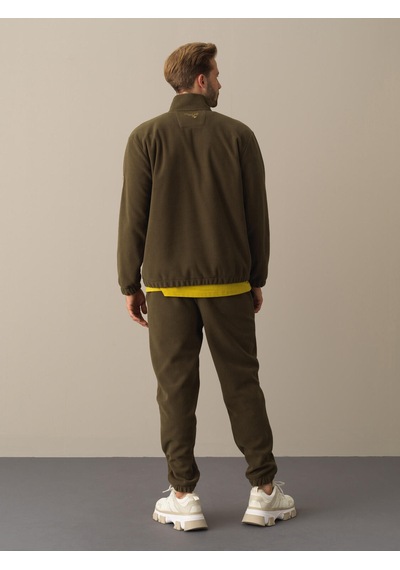 Xint Haki Regular Fit Dik Yaka Polar Sweatshirt 350152