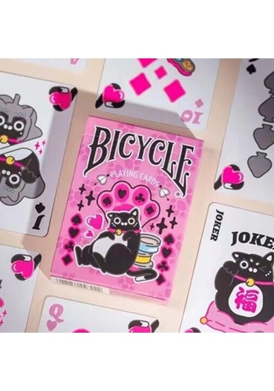 Bicycle Cat Pink Pembe Premium Oyun Kağıdı Limited Edition Koleksiyonluk İskambil Kartları