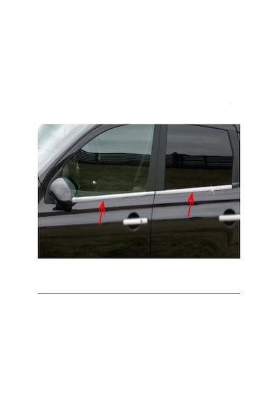 Nissan Qashqai Krom Cam Çıtası 2007-2010 4Prç Paslanmaz Çelik