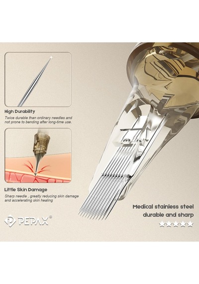Pepax Lance Cartridges 1007 Cml - Curved Magnum Long Taper - Kartuş Dövme İğnesi