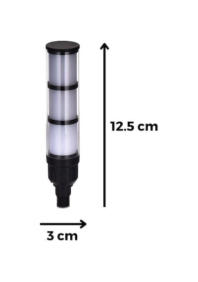 Slim Tip 3 Renk + Buzzer Tepe Lambası M12 Montaj Beyaz