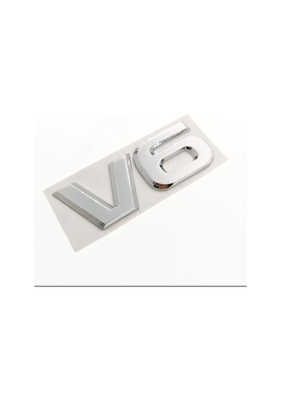 V6 Arma Logo Krom Gümüş Renk 1. Kalite Car Logo Arma Sticker