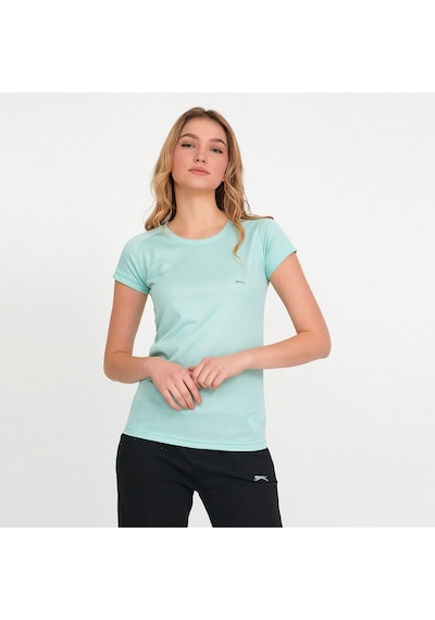 Slazenger RELAX IN Kadın Slim Fit Nane Tişört