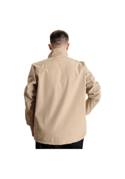 Mode Xl Büyük Beden Erkek Shoftshell Waterproof Mont 21232 Bej 001