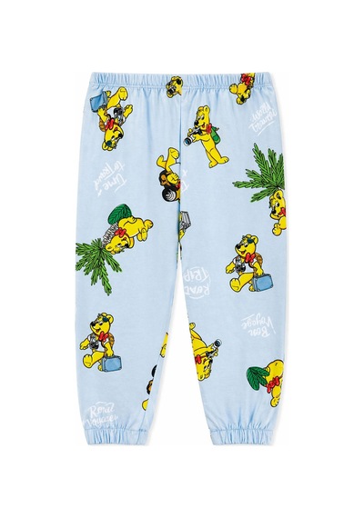 Harıbo Haribo Lisanslı Tatil Temalı Kısa Kollu Pijama Takımı Mavi