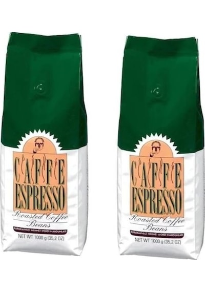 Kurukahveci Mehmet Efendi Espresso Kahve Kavrulmuş Çekirdek 2 x 1 KG