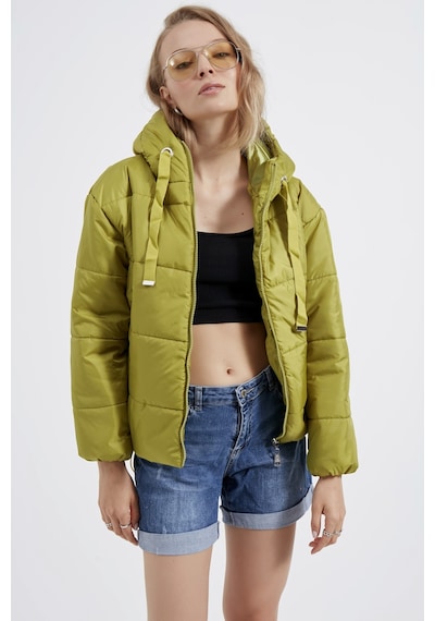 Meecy Kadın Açık Yeşil Geniş Kesim Oversize Kapüşonlu Şişme Mont Açık Yeşil Açık Yeşil Meecy Kadın Açık Yeşil Geniş Kesim Oversize Kapüşonlu Şişme Mont Açık Yeşil Açık Yeşil