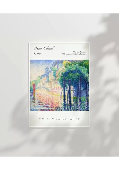 Çerçevesiz Poster Henri-edmond Cross Rio San Trovaso