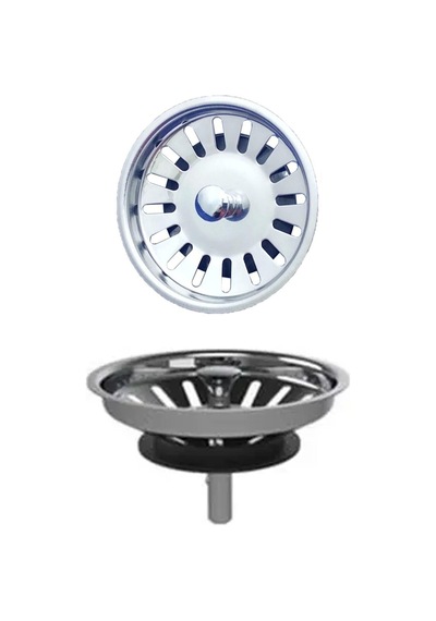Çöpmak Paslanmaz Çelik Sifon Süzgeci 8 Cm Lavabo Evye Süzgeci Lav