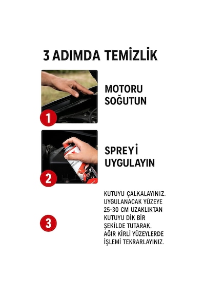 Susuz Motor Temizleme Spreyi 500 Ml,motor Yağ Ve Kir Çözücü