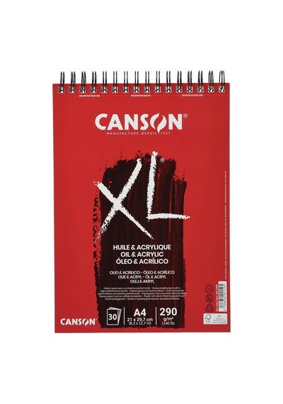 Xl Huile &amp Acrylique, Yağlı Ve Akrilik Boya Bloğu, Dın A4, 30 Yaprak, 290 G/m² Genel