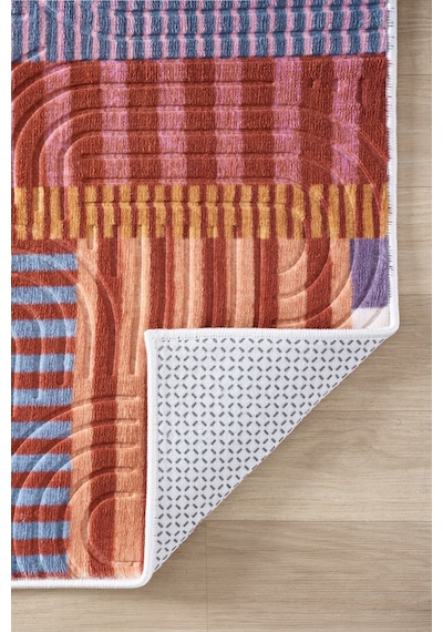 Raschel Carpet Premium Bohem Yıkanabilir Leke Tutmaz Modern Multi Çok Renkli Özel Seri Kaymaz Taban Yolluk Rcmultı Yllk 002 Çok Renkli