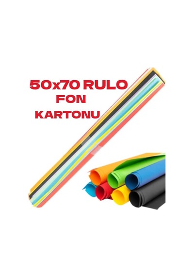Nistabolje 50 Adet 50x70 Cm Fon Kartonu 10 Renk 5 Rulo Fon Kartonu Genel