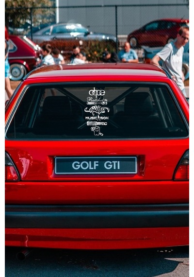 Oto Arka Cam Sticker İngilizce Model 71 40 20 Cm