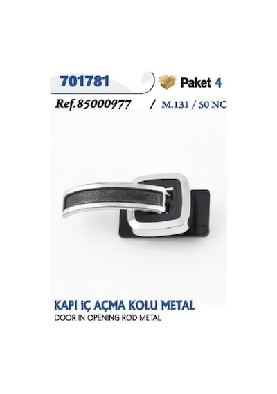 Tofaş İç Kapı Açma Kolu M131 Doğan Şahin Kartal 50NC Metal Krom 4 Adet